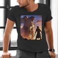 David And Goliath Bible Book Of Samuel Famous Bible Story Men's V-Neck T-Shirt
