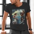 David And Goliath Bible Book Of Samuel King David Comic Men's V-Neck T-Shirt