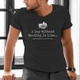 A Day Without Reading Is Like Reading Book Lovers Men's V-Neck T-Shirt