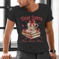 Dear Santa More Books Please Reading Book Lover Christmas Men's V-Neck T-Shirt