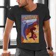Disney Pixar The Incredibles Omnidroid Comic Book Cover Men's V-Neck T-Shirt