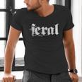 Distressed Sarcastic Wild Women Introvert People Men Feral Men's V-Neck T-Shirt Distressed Sarcastic Wild Women Introvert People Men Feral Men's V-Neck T-Shirt