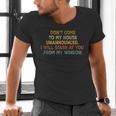 Don't Come To My House Unannounced Introvert Introverted Men's V-Neck T-Shirt Don't Come To My House Unannounced Introvert Introverted Men's V-Neck T-Shirt