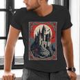 Dracula's Castle Book Cover Illustration Men's V-Neck T-Shirt
