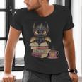 Dragon Read Books Be Kind Stay Weird Book Lover Men's V-Neck T-Shirt