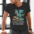 Be A Dragon Read Reading Book Librarian Men Women Kids Men's V-Neck T-Shirt Be A Dragon Read Reading Book Librarian Men Women Kids Men's V-Neck T-Shirt