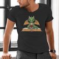 Dragon Reading Book Bookworm Men's V-Neck T-Shirt Dragon Reading Book Bookworm Men's V-Neck T-Shirt