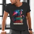 Dragons And Books Dragonworm Book Lover Reading Men's V-Neck T-Shirt