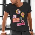 Dungeon Crawler Carl Colorful Sticker Collage LitRPG Book Men's V-Neck T-Shirt Dungeon Crawler Carl Colorful Sticker Collage LitRPG Book Men's V-Neck T-Shirt