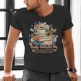 Easily Distracted By Books Book Wildflowers Book Lovers Men's V-Neck T-Shirt