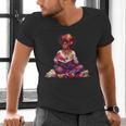 Educated Melanin Queen Afro Women Reading Book History Men's V-Neck T-Shirt Educated Melanin Queen Afro Women Reading Book History Men's V-Neck T-Shirt