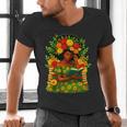Educated Women Girls Reading Book Black History Month Men's V-Neck T-Shirt