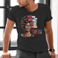 Education Is Freedom History Month Teacher Books Afro Men's V-Neck T-Shirt
