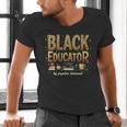 Educator By Popular Demand African American Book Lover Men's V-Neck T-Shirt Educator By Popular Demand African American Book Lover Men's V-Neck T-Shirt