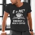 EMC2 Energy Milk x Coffee Science Book Math Lover Men's V-Neck T-Shirt