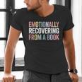 Emotionally Recovering From a Book Reading Librarian Men's V-Neck T-Shirt
