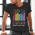 Equality Hurts No One Book Flower Rainbow Pride Month LGBTQ Men's V-Neck T-Shirt Equality Hurts No One Book Flower Rainbow Pride Month LGBTQ Men's V-Neck T-Shirt