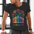 Equality Love Peace Compassion Books Protest Women Girls Kid Men's V-Neck T-Shirt Equality Love Peace Compassion Books Protest Women Girls Kid Men's V-Neck T-Shirt