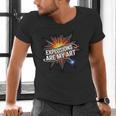 Explosions Are My Art Comic Book Boom Men's V-Neck T-Shirt Explosions Are My Art Comic Book Boom Men's V-Neck T-Shirt