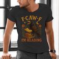 F CAW F Crow I'm Reading Book Lover Fall Men's V-Neck T-Shirt
