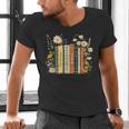 Fantasy Drama Tragedy Book Floral Subtle Men's V-Neck T-Shirt