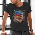 Fantasy Drama Tragedy Books Subtle Reader Librarian Flower Men's V-Neck T-Shirt Fantasy Drama Tragedy Books Subtle Reader Librarian Flower Men's V-Neck T-Shirt
