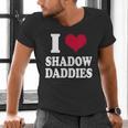 Fantasy Romantasy Book Lover I Love Heart Shadow Daddies Men's V-Neck T-Shirt