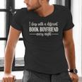 Fantasy Romantasy Novels Lover Sleep With Book Boyfriend Men's V-Neck T-Shirt