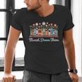 Flourish Dream Thrive Floral Books For Book Lovers Men's V-Neck T-Shirt