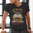 I Was Forced To Put My Book Down And Rejoin Society Book Men's V-Neck T-Shirt I Was Forced To Put My Book Down And Rejoin Society Book Men's V-Neck T-Shirt