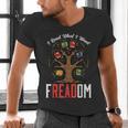 Freadom Tree Read Reading Librarian Book Across America Men's V-Neck T-Shirt Freadom Tree Read Reading Librarian Book Across America Men's V-Neck T-Shirt