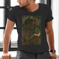 Geometric History Educated Women Teacher Book Melanin Men's V-Neck T-Shirt
