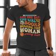 The Girl With The Books Became The Woman Writing Them Men's V-Neck T-Shirt