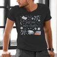 Girl Coquette Bow Just One More Chapter Book Bookish Reading Men's V-Neck T-Shirt