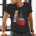 Gnome Read Reading Book Librarian Across America Women Kids Men's V-Neck T-Shirt