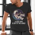 Good Book Is Out Of This World Astronaut Space Men's V-Neck T-Shirt