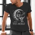A Good Book Is Out Of This World Kids Reading Imagination Men's V-Neck T-Shirt A Good Book Is Out Of This World Kids Reading Imagination Men's V-Neck T-Shirt