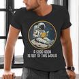 Good Book Is Out Of This World Space Reading Lover Men's V-Neck T-Shirt Good Book Is Out Of This World Space Reading Lover Men's V-Neck T-Shirt