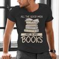 All The Good Men Are In My Books Romance Novel Men's V-Neck T-Shirt