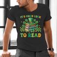 Goods Luck Read Librarian Book Patrick Days Shamrock Clover Men's V-Neck T-Shirt Goods Luck Read Librarian Book Patrick Days Shamrock Clover Men's V-Neck T-Shirt