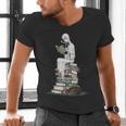 Gothic Librarian Halloween Books Tee For Teachers Men's V-Neck T-Shirt