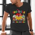 Groovy 100 Days In The Books Reading 100th Day Of School Men's V-Neck T-Shirt Groovy 100 Days In The Books Reading 100th Day Of School Men's V-Neck T-Shirt