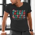 Groovy Christmas Most Likely To Read A Book On Christmas Men's V-Neck T-Shirt Groovy Christmas Most Likely To Read A Book On Christmas Men's V-Neck T-Shirt