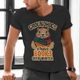 Groundhogs Prefer Books Over Winter February Men's V-Neck T-Shirt Groundhogs Prefer Books Over Winter February Men's V-Neck T-Shirt