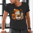 Halloween Ghost Reading Book Lovers Coffee Girl Women Men's V-Neck T-Shirt Halloween Ghost Reading Book Lovers Coffee Girl Women Men's V-Neck T-Shirt