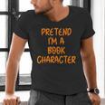 Halloween Pretend I'm Book Character Costume Lazy Adult Kids Men's V-Neck T-Shirt Halloween Pretend I'm Book Character Costume Lazy Adult Kids Men's V-Neck T-Shirt
