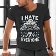 I Hate Everyone Introvert Anti-Social Dark Humor Men's V-Neck T-Shirt