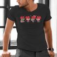 Heart Reading Books Valentine Teacher Library Book Lover Men's V-Neck T-Shirt