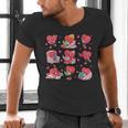Hearts Reading Book Lovers All Booked For Valentine Men's V-Neck T-Shirt
