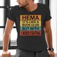Hema Definition Like A Book Club With Swords Men's V-Neck T-Shirt